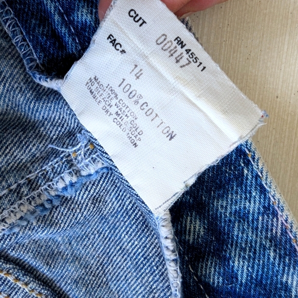 Made in the Shade Dusted Denims Vintage Denim Jean Skirt 🦋 Distressed Om - Picture 7 of 10